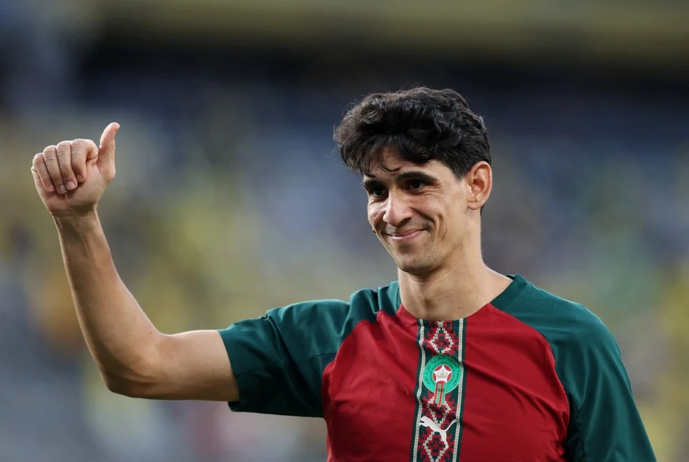 Goleiro Bono em ação pela seleção do Marrocos — Foto Reuters