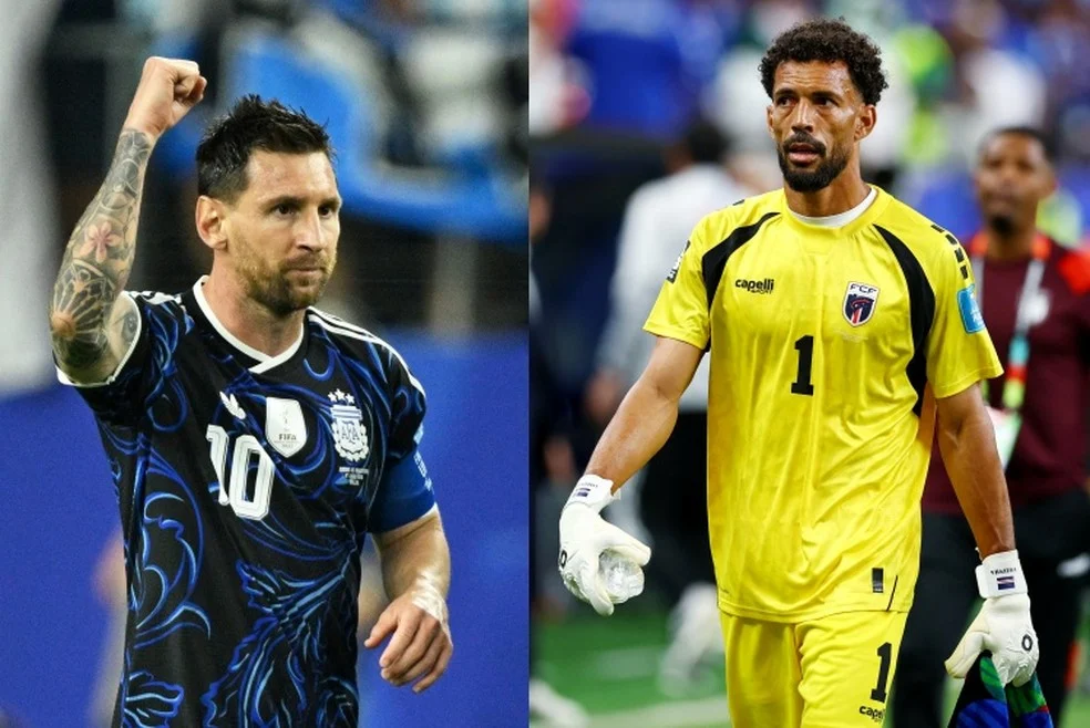 Lionel Messi e Vozinha em duelo na Copa do Mundo