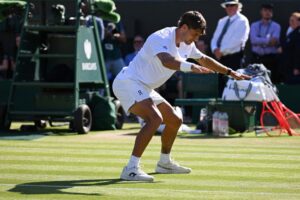 Flavio Cobolli comemoração Matheus Cunha em Wimbledon
