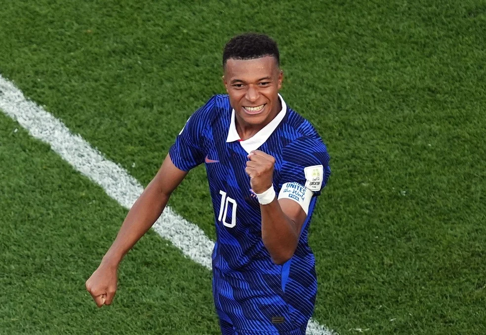 Mbappé nas Quartas da Copa do Mundo em ação
