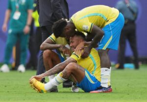 Seleção brasileira em campo — jejum do Brasil
