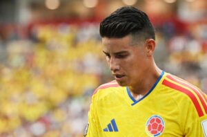James Rodríguez em ação pela Colômbia