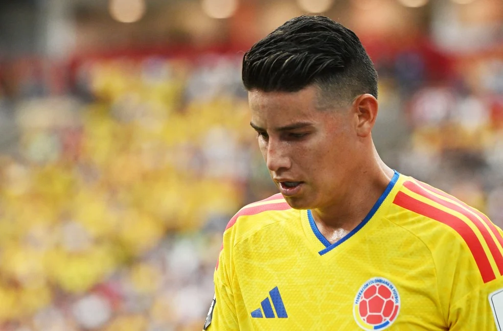 James Rodríguez em ação pela Colômbia