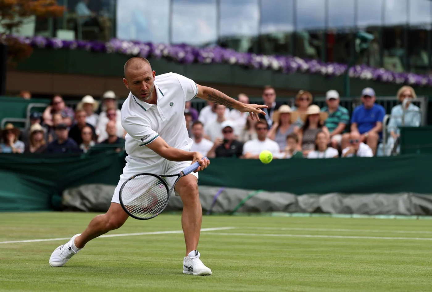 Dan Evans em Wimbledon — Evans Wimbledon despedida