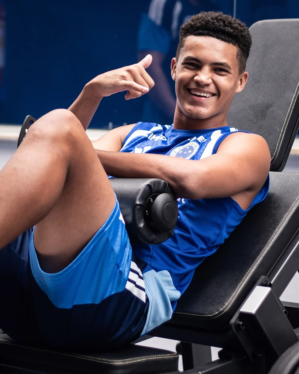 Kauã Prates em despedida do Cruzeiro