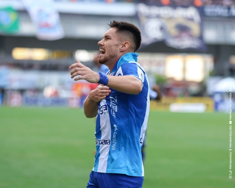 Caio Mello em ação pelo Paysandu