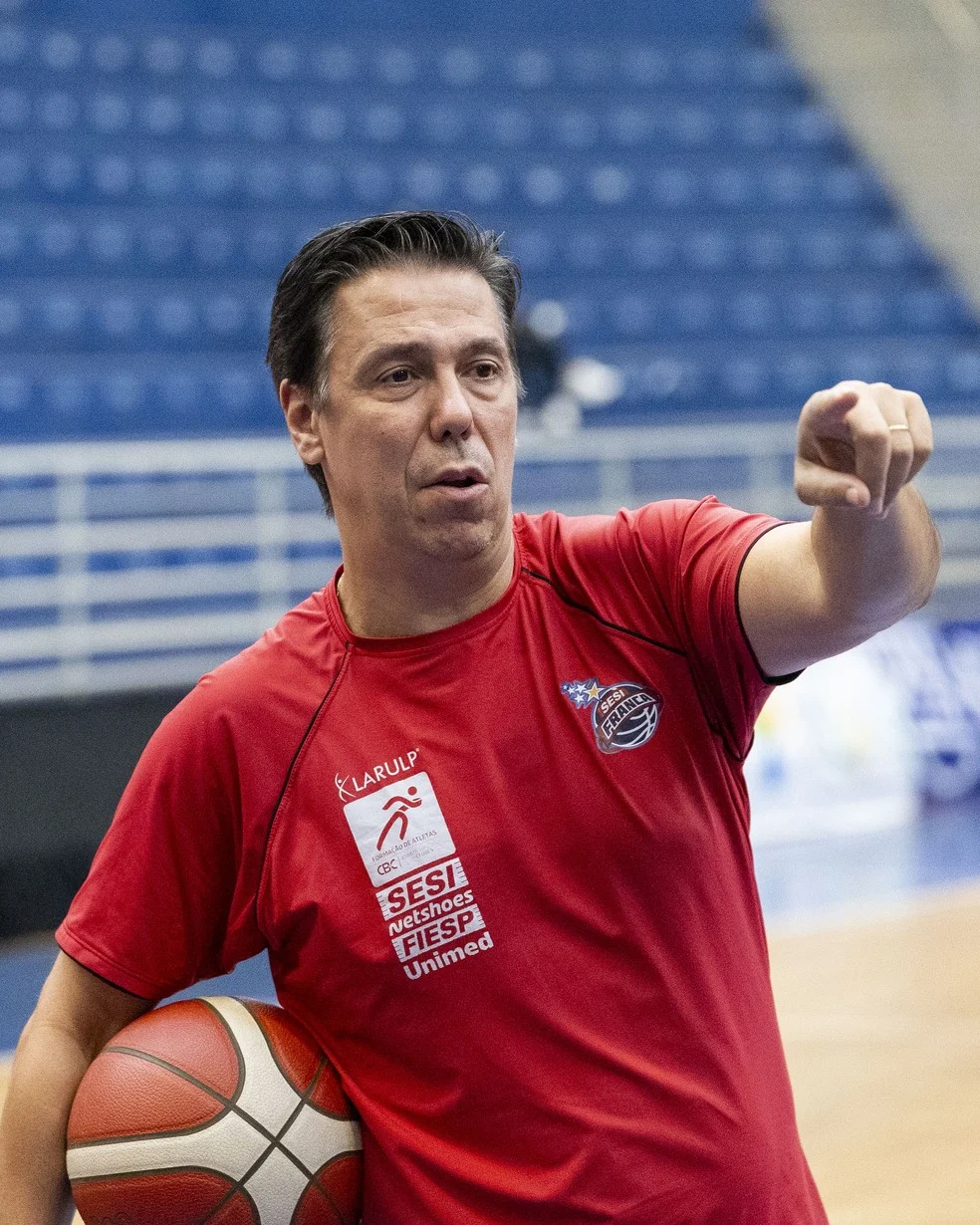 Helinho Garcia durante a Pré-temporada do Franca