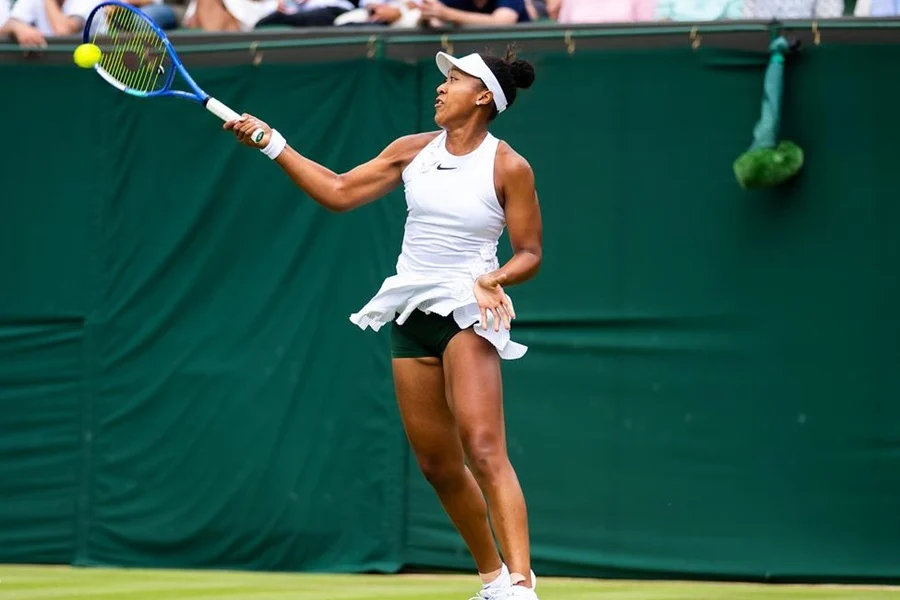 Osaka oitavas Wimbledon - Naomi Osaka em quadra