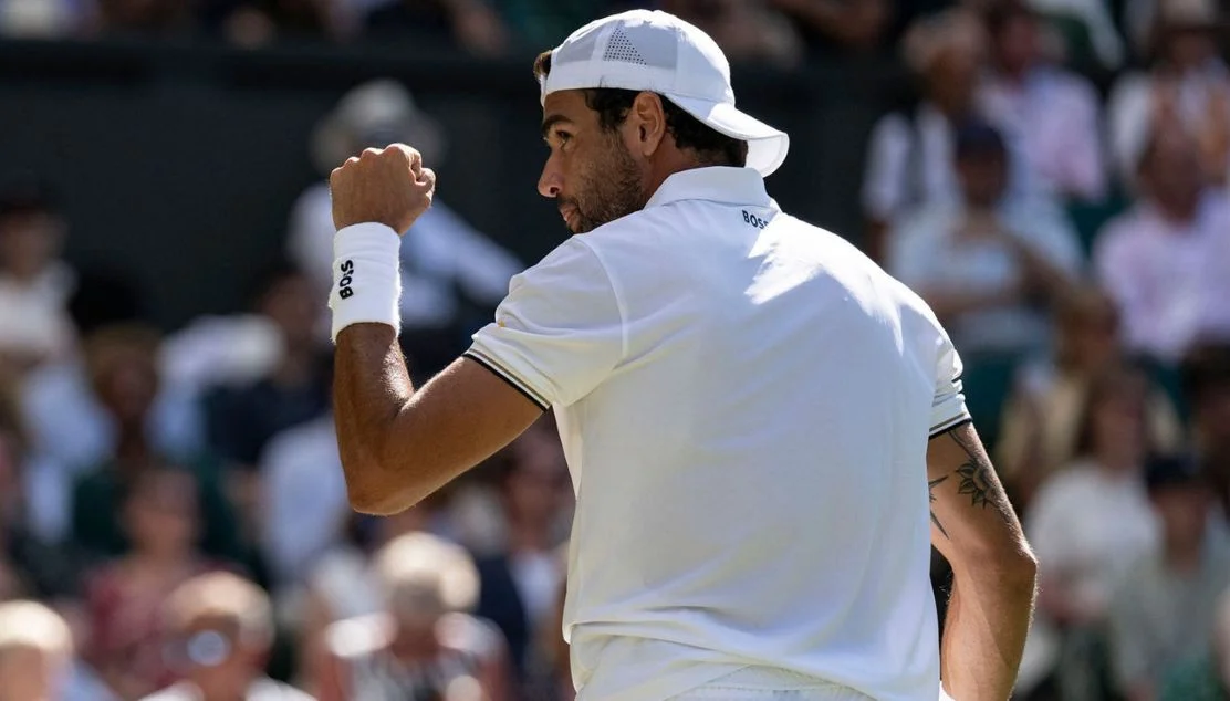 Berrettini terceira fase vibração em quadra