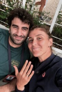Bia Haddad noiva em anúncio nas redes sociais