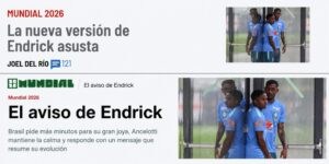 Endrick em coletiva — Maturidade de Endrick em destaque