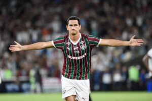 Paulo Henrique Ganso comemorando — pré-contrato Fluminense