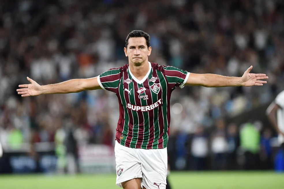 Paulo Henrique Ganso comemorando — pré-contrato Fluminense