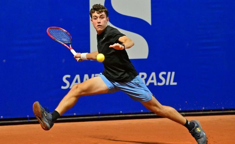 Atleta no Santos Brasil Tennis Classic em Pinheiros