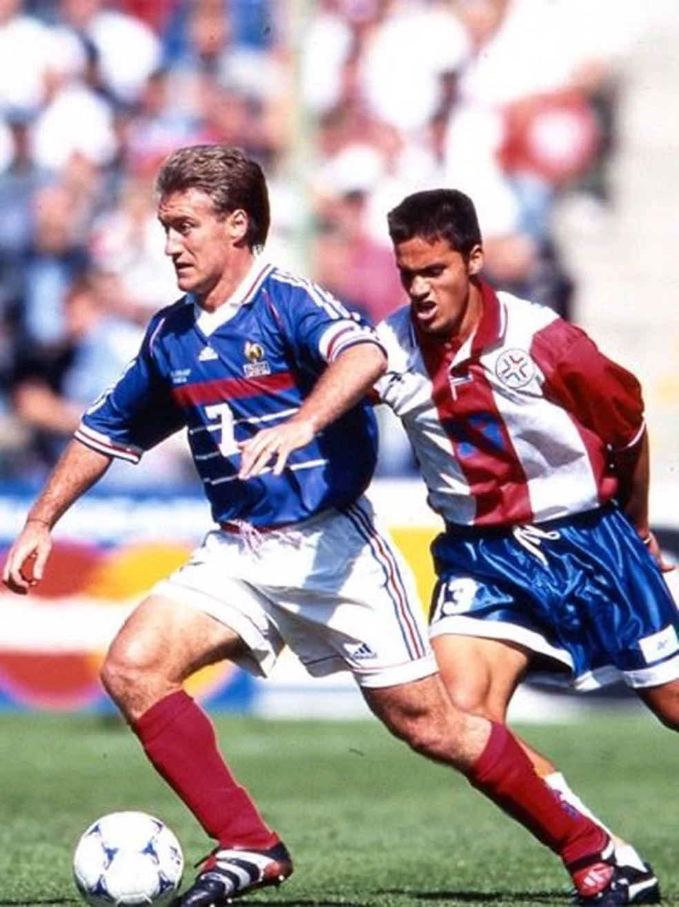 França x Paraguai: Deschamps em 1998