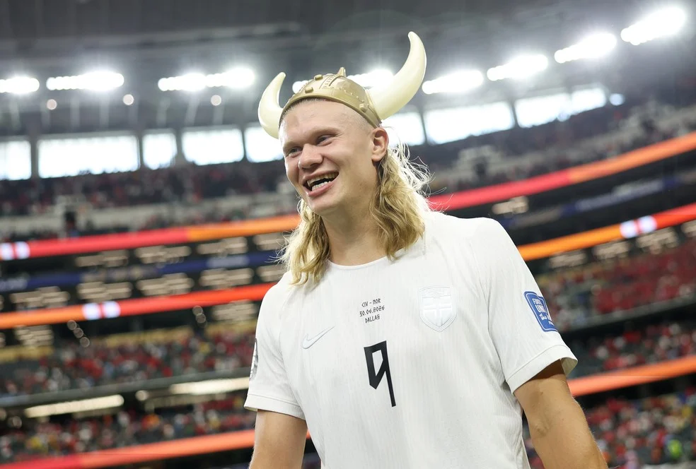 Erling Haaland depois da vitória — semelhanças entre Haaland