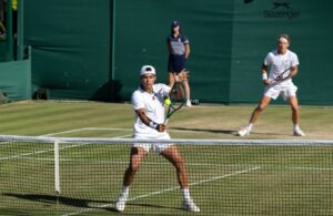 Guto e parceiros nas Duplas em Wimbledon