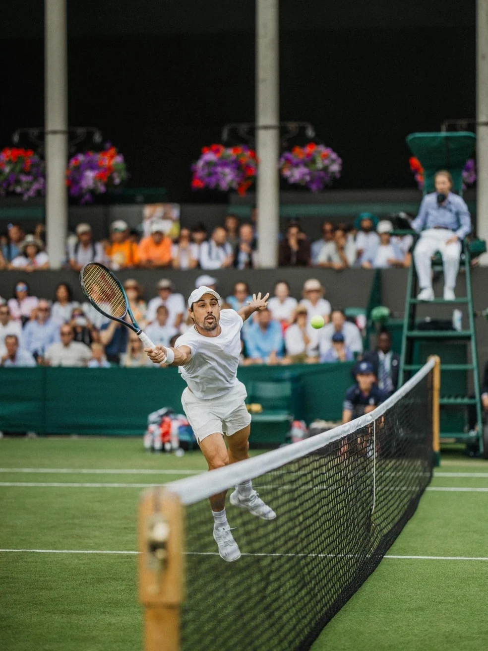 Fernando Romboli Wimbledon em ação nas duplas