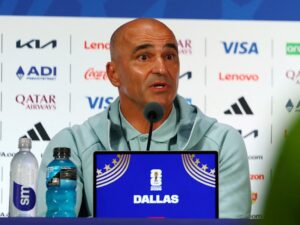 Roberto Martínez em coletiva antes das oitavas