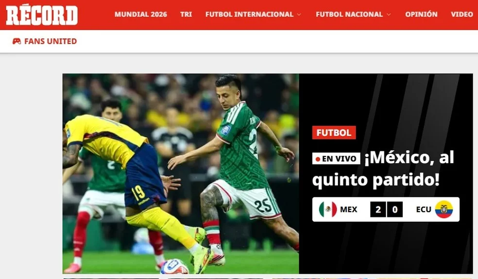 Torcida no Azteca após México nas oitavas