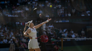 Rybakina Wimbledon em quadra