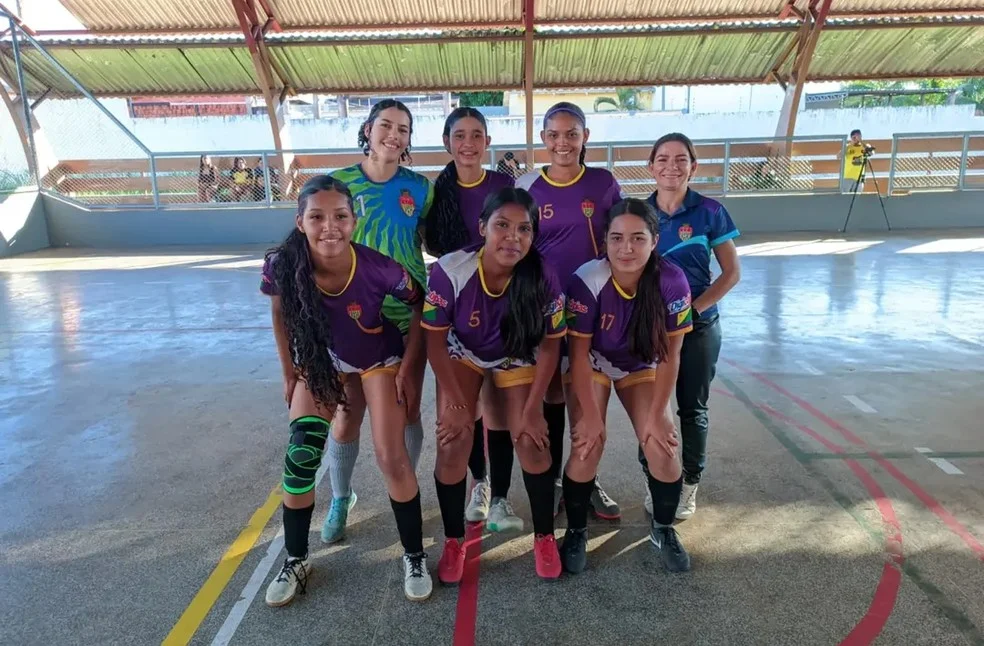 Jogadoras do Real Sociedade no Acreano de Futsal Sub-20