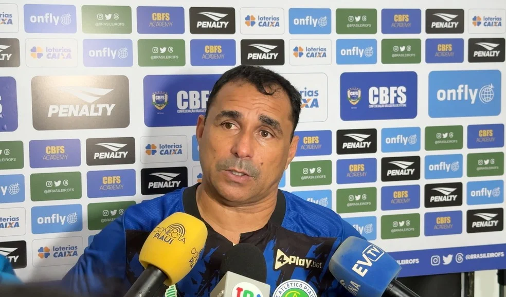 Deividy Hadson em entrevista após Atlético-PI futsal empatar na estreia