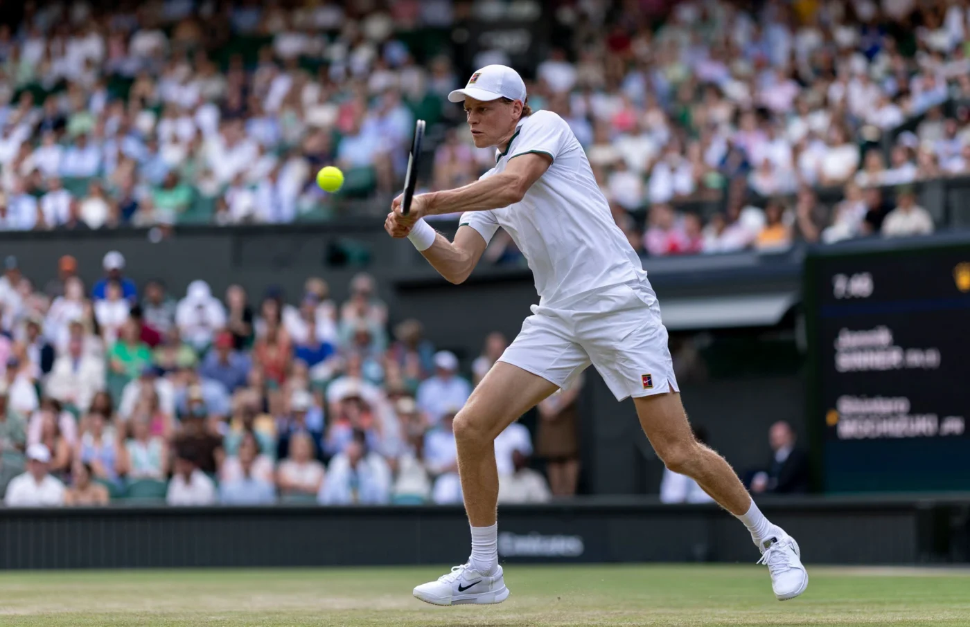 Sinner em Wimbledon em ação nas oitavas