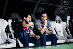Thiago Carpini no Fortaleza durante partida — Carpini no Fortaleza