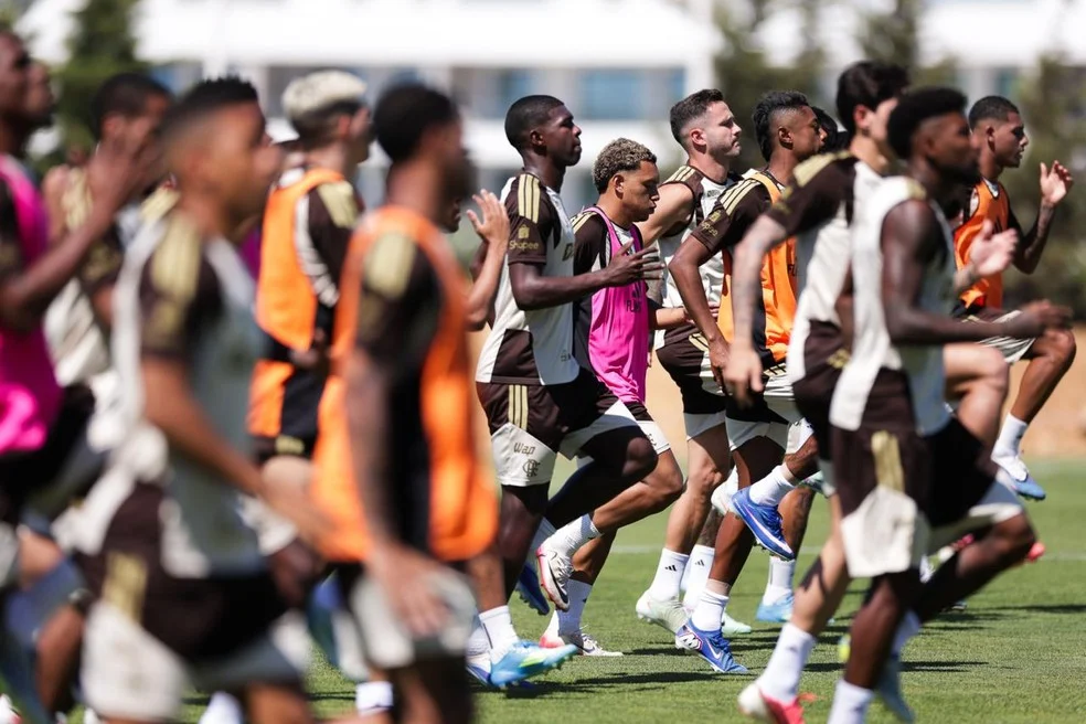 Treino do Flamengo no Algarve — Flamengo no Algarve em atividade